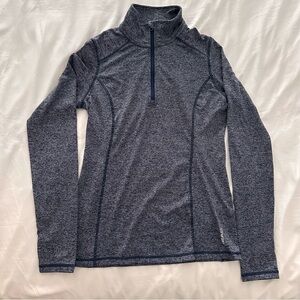 Head Women Blue Quarter-Zip Pullover Size S